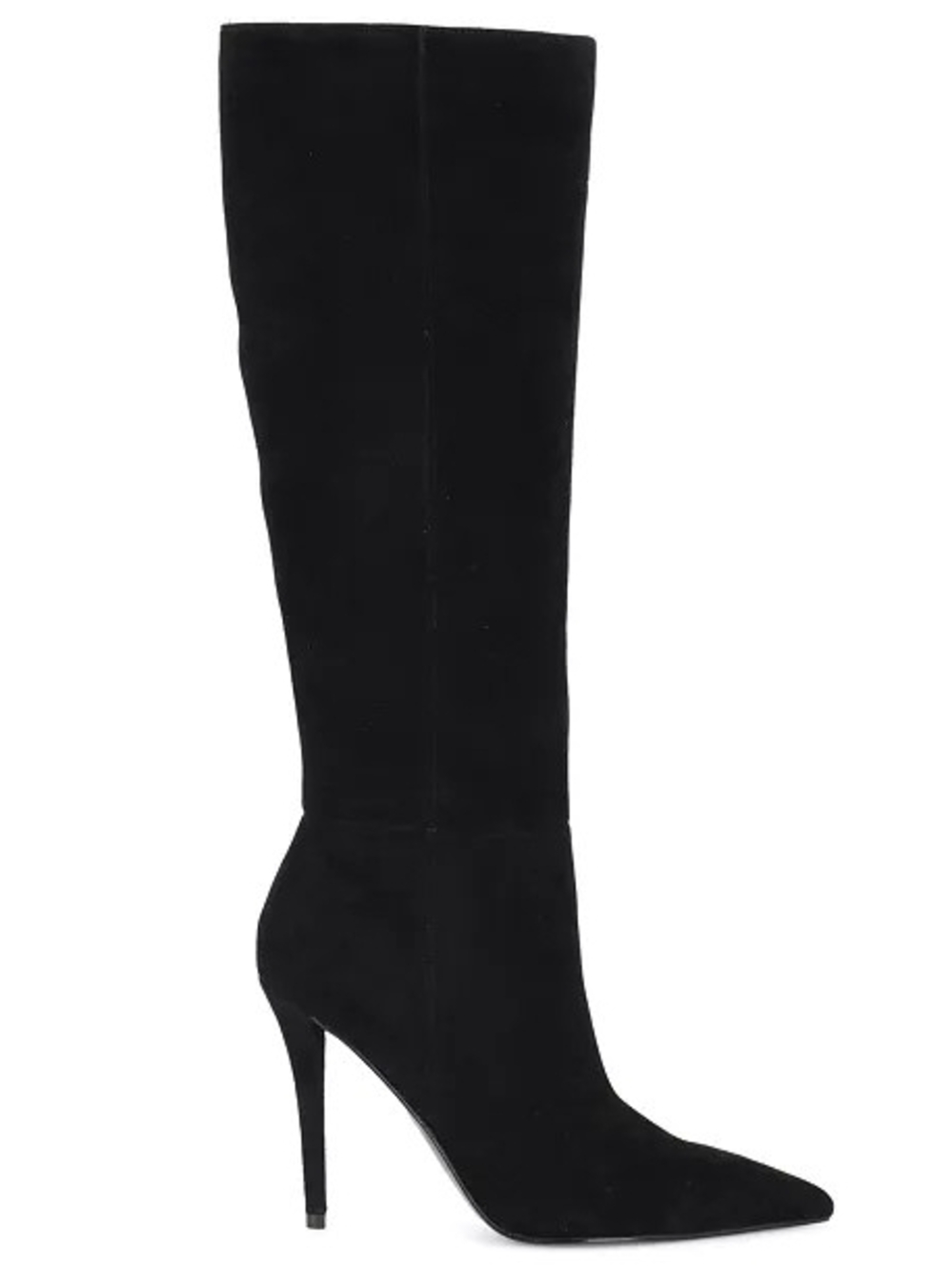 Women's Black Knee-High Pointed Toe Stiletto Boots